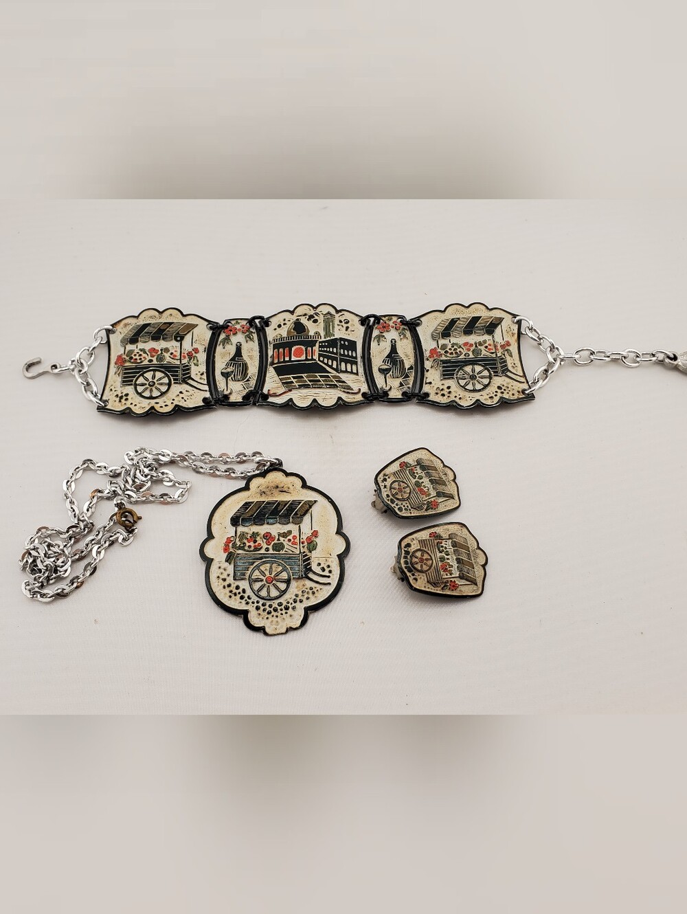 West Germany Market Cart Parure